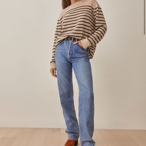 Reformation cashmere boyfriend sweater size S